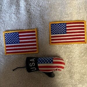 American Flag Patches & Boxing Glove